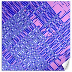 Root Humanity Barcode Purple Pink And Galuboi Canvas 16  X 16  by WetdryvacsLair