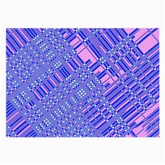 Root Humanity Barcode Purple Pink And Galuboi Large Glasses Cloth (2 Sides) by WetdryvacsLair