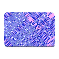 Root Humanity Barcode Purple Pink And Galuboi Plate Mats by WetdryvacsLair