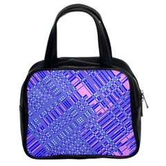 Root Humanity Barcode Purple Pink And Galuboi Classic Handbag (two Sides) by WetdryvacsLair