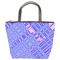 Root Humanity Barcode Purple Pink And Galuboi Bucket Bag by WetdryvacsLair