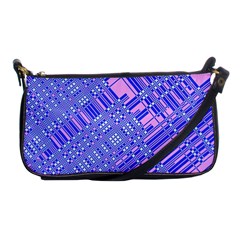 Root Humanity Barcode Purple Pink And Galuboi Shoulder Clutch Bag by WetdryvacsLair