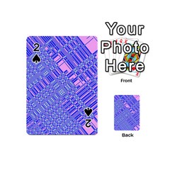 Root Humanity Barcode Purple Pink And Galuboi Playing Cards 54 Designs (mini) by WetdryvacsLair