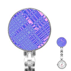 Root Humanity Barcode Purple Pink And Galuboi Stainless Steel Nurses Watch by WetdryvacsLair