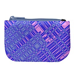 Root Humanity Barcode Purple Pink And Galuboi Large Coin Purse by WetdryvacsLair