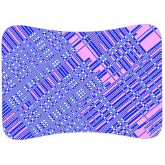 Root Humanity Barcode Purple Pink And Galuboi Velour Seat Head Rest Cushion by WetdryvacsLair