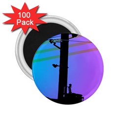 Vaporwave Wires And Transformer 2 25  Magnets (100 Pack)  by WetdryvacsLair