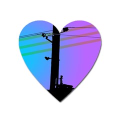 Vaporwave Wires And Transformer Heart Magnet