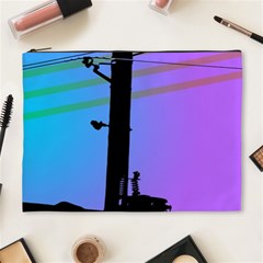 Vaporwave Wires And Transformer Cosmetic Bag (xl) by WetdryvacsLair