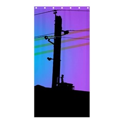 Vaporwave Wires And Transformer Shower Curtain 36  X 72  (stall)  by WetdryvacsLair