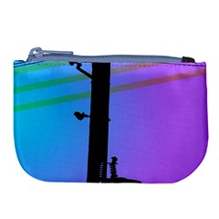 Vaporwave Wires And Transformer Large Coin Purse