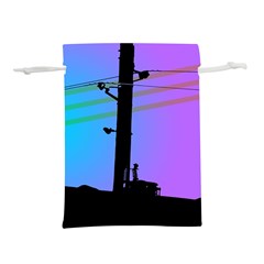 Vaporwave Wires And Transformer Lightweight Drawstring Pouch (S)