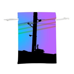 Vaporwave Wires And Transformer Lightweight Drawstring Pouch (l) by WetdryvacsLair