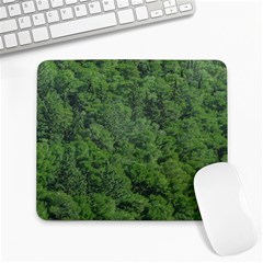 Leafy Forest Landscape Photo Large Mousepads by dflcprintsclothing