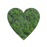 Leafy Forest Landscape Photo Heart Magnet Front