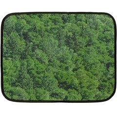 Leafy Forest Landscape Photo Fleece Blanket (mini) by dflcprintsclothing