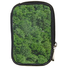 Leafy Forest Landscape Photo Compact Camera Leather Case