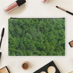 Leafy Forest Landscape Photo Cosmetic Bag (large) by dflcprintsclothing