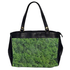 Leafy Forest Landscape Photo Oversize Office Handbag (2 Sides)