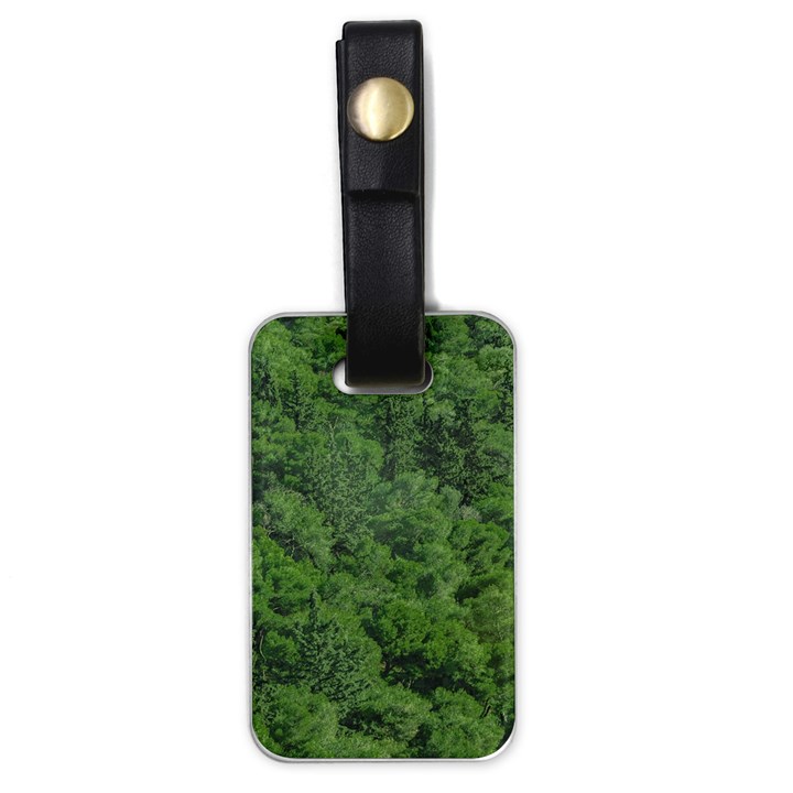 Leafy Forest Landscape Photo Luggage Tag (one side)