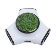 Leafy Forest Landscape Photo 3-port Usb Hub