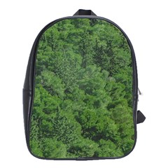 Leafy Forest Landscape Photo School Bag (xl) by dflcprintsclothing