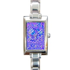 Root Humanity Bar And Qr Code Combo In Purple And Blue Rectangle Italian Charm Watch by WetdryvacsLair