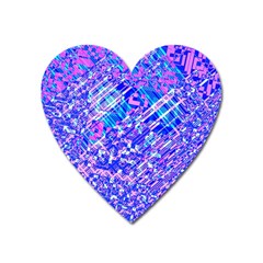 Root Humanity Bar And Qr Code Combo In Purple And Blue Heart Magnet by WetdryvacsLair