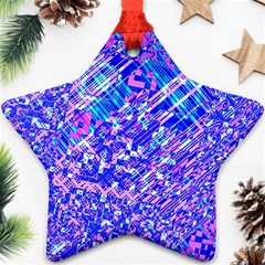 Root Humanity Bar And Qr Code Combo In Purple And Blue Star Ornament (two Sides) by WetdryvacsLair