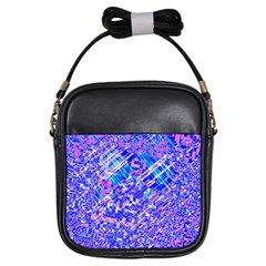 Root Humanity Bar And Qr Code Combo In Purple And Blue Girls Sling Bag by WetdryvacsLair