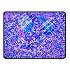 Root Humanity Bar And Qr Code Combo In Purple And Blue Fleece Blanket (small) by WetdryvacsLair