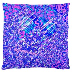 Root Humanity Bar And Qr Code Combo In Purple And Blue Large Cushion Case (two Sides) by WetdryvacsLair