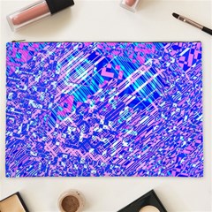 Root Humanity Bar And Qr Code Combo In Purple And Blue Cosmetic Bag (xxl) by WetdryvacsLair