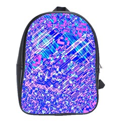 Root Humanity Bar And Qr Code Combo In Purple And Blue School Bag (xl) by WetdryvacsLair