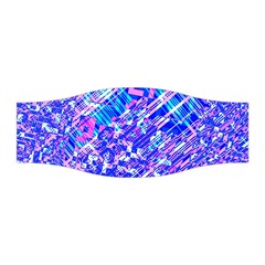 Root Humanity Bar And Qr Code Combo In Purple And Blue Stretchable Headband by WetdryvacsLair