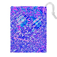 Root Humanity Bar And Qr Code Combo In Purple And Blue Drawstring Pouch (5xl) by WetdryvacsLair