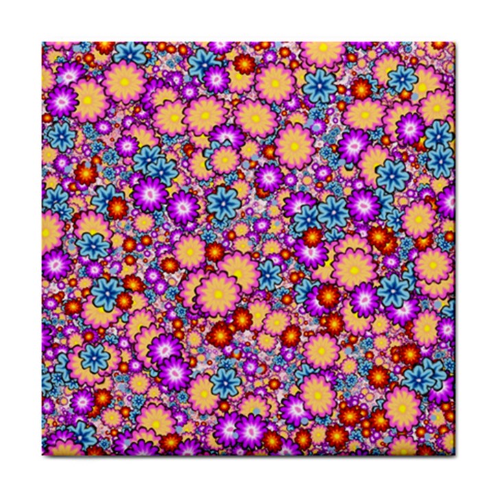 Flower Bomb1 Tile Coaster