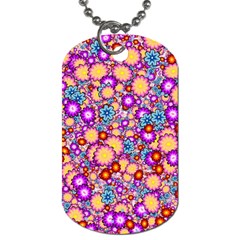 Flower Bomb1 Dog Tag (one Side)