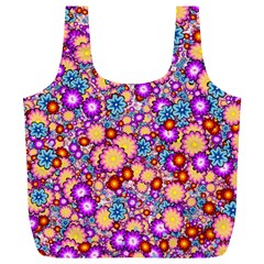 Flower Bomb1 Full Print Recycle Bag (xl) by PatternFactory