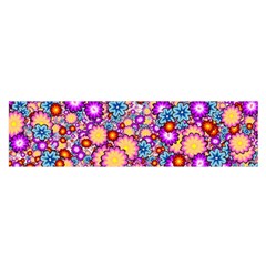 Flower Bomb1 Satin Scarf (oblong) by PatternFactory