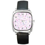 Flower Bomb 5 Square Metal Watch Front