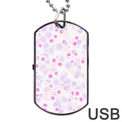 Flower Bomb 5 Dog Tag Usb Flash (one Side)