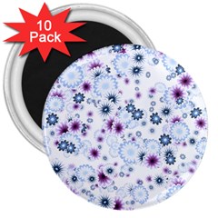 Flower Bomb 4 3  Magnets (10 Pack)  by PatternFactory