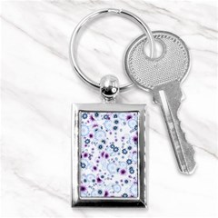 Flower Bomb 4 Key Chain (rectangle) by PatternFactory