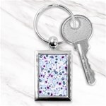 Flower Bomb 4 Key Chain (Rectangle) Front