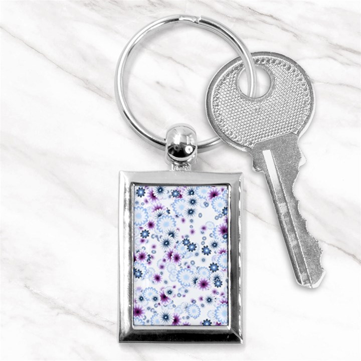 Flower Bomb 4 Key Chain (Rectangle)