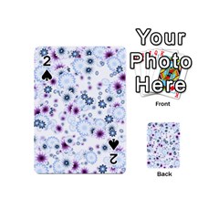 Flower Bomb 4 Playing Cards 54 Designs (mini) by PatternFactory