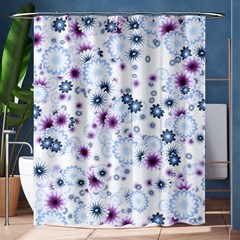 Flower Bomb 4 Shower Curtain 60  X 72  (medium)  by PatternFactory