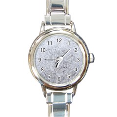 White Frost Round Italian Charm Watch