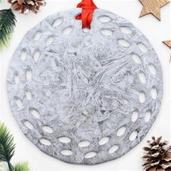 White Frost Ornament (round Filigree) by SomethingForEveryone